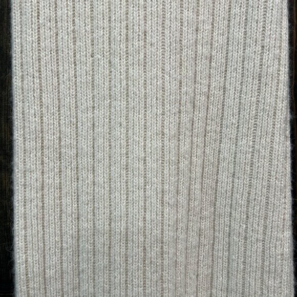 Worth Collective Bow Maxi Sweater Dress S Ivory Cream Ribbed Stretchy Bump Boho - Picture 10 of 13